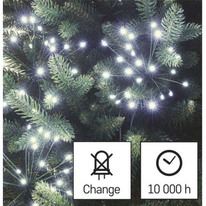 LED Коледни лампички 300xLED/8,2м студено бяло