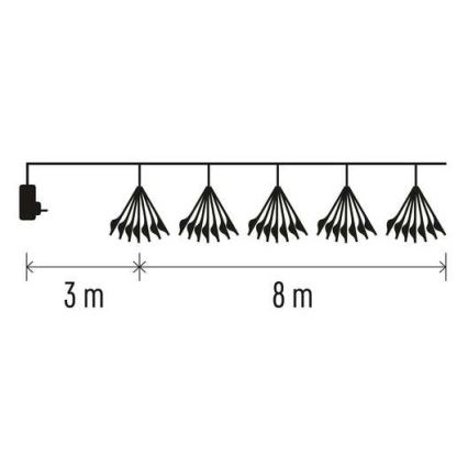 LED Коледни лампички 450xLED/11м топло бяло