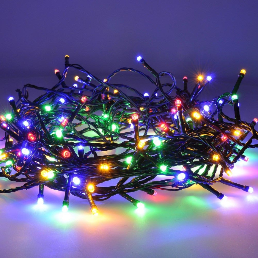 LED Коледни лампички 50xLED/8 функции 8м IP44 многоцветни