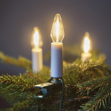 LED Коледни лампички FELICIA FILAMENT 16xLED 13,5м топло бели Произведени в Европа