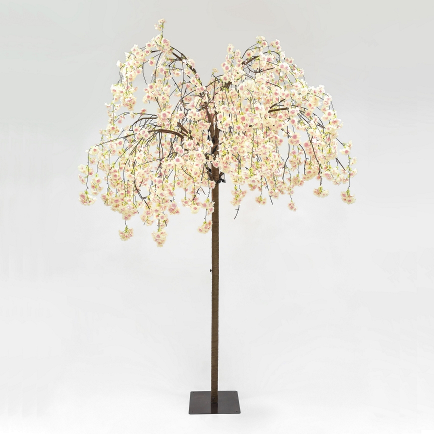 LED Коледно декоративно изкуствено дърво CHERRY TREE 288xLED/230V 2,5 м череша