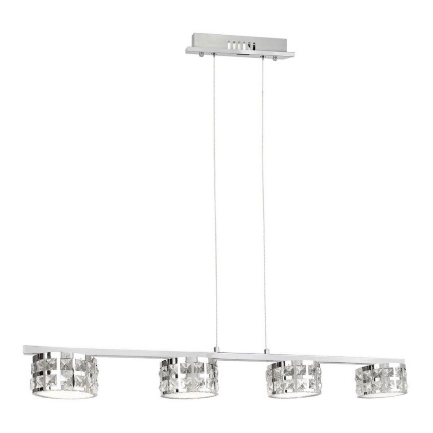 LED Кристален полилей на въже ALEX 4xLED/20W/230V
