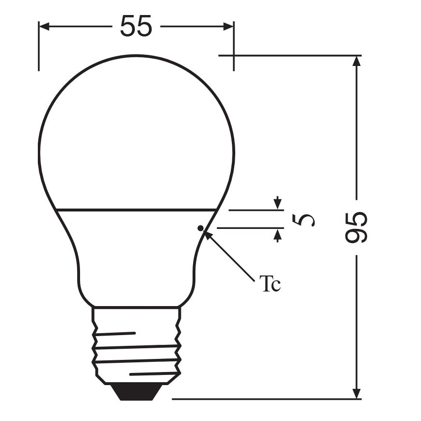 LED Крушка A40 E14/4,9W/230V 2700K - Osram