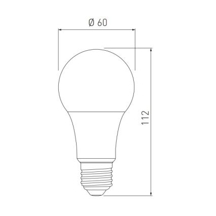 LED Крушка A60 E27/10W/230V 3000/4000/6400K