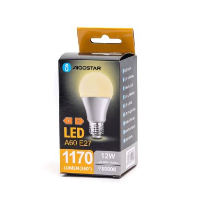 LED Крушка A60 E27/12W/230V 3000K - Aigostar