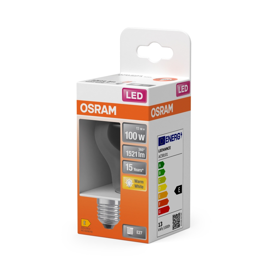 LED крушка A60 E27/13W/230V 3000K - Osram