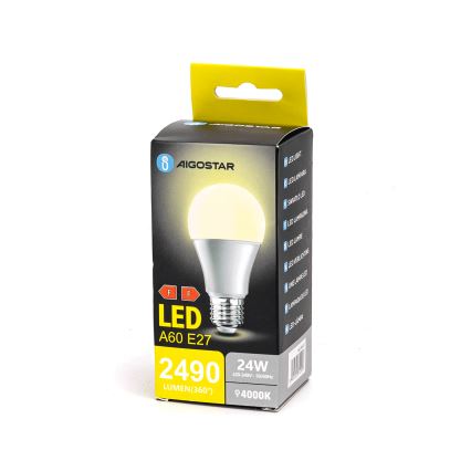 LED Крушка A60 E27/24W/230V 4000K - Aigostar