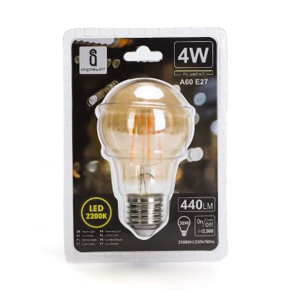 LED Крушка A60 E27/4W/230V 2200K - Aigostar