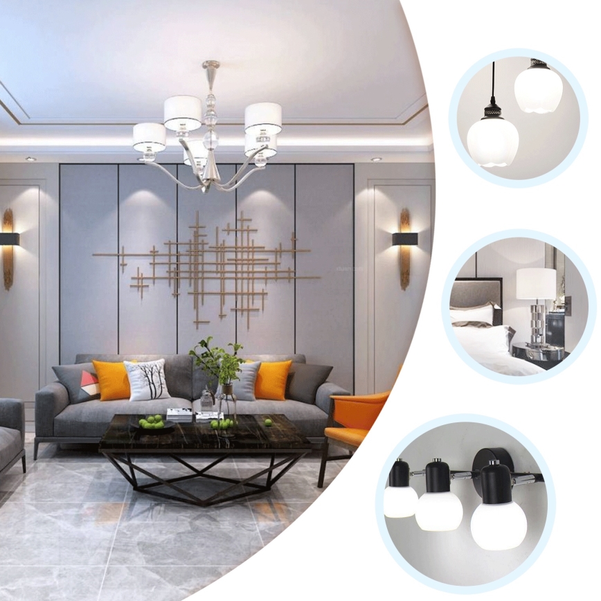 LED крушка A60 E27/6W/230V 6500K 330° - Aigostar