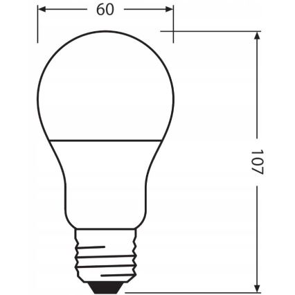 LED крушка от рециклирана пластмаса A60 E27/8,5W/230V 4000K - Ledvance