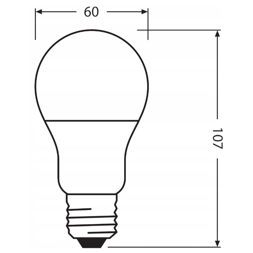 LED крушка от рециклирана пластмаса A60 E27/8,5W/230V 4000K - Ledvance