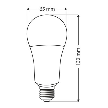 LED Крушка A65 E27/18W/230V 4200K