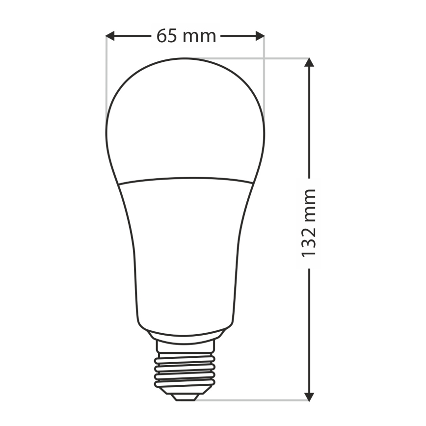 LED Крушка A65 E27/18W/230V 4200K