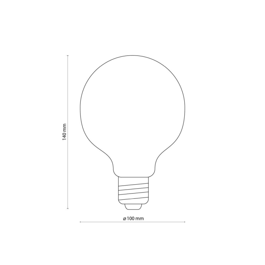LED крушка AMBER G95 E27/6,5W/230V 3200K