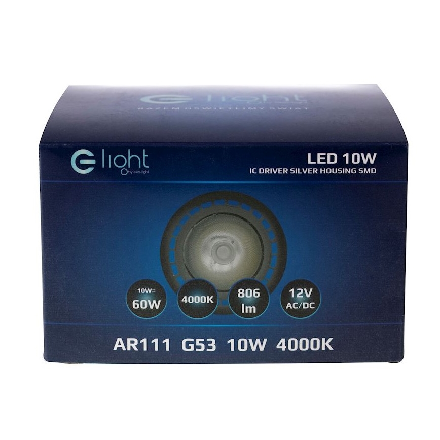 LED Крушка AR111 G53/10W/230V 4000K