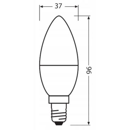 LED крушка от рециклирана пластмаса B40 E14/4,9W/230V 2700K - Ledvance