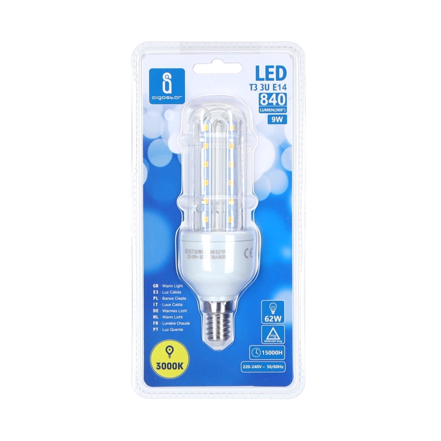 LED Крушка B5 E14/9W/230V 3000K - Aigostar
