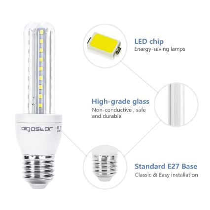 LED Крушка B5 E27/8W/230V 6500K - Aigostar