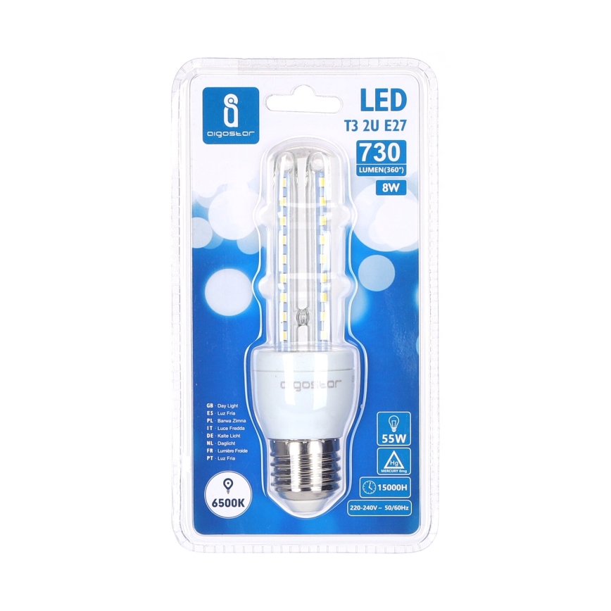 LED Крушка B5 E27/8W/230V 6500K - Aigostar