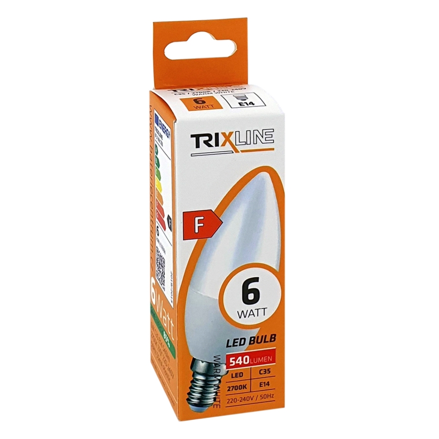 LED Крушка C35 E14/6W/230V 2700K