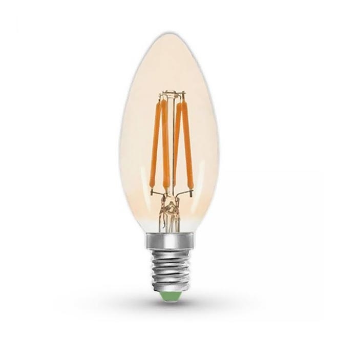 LED Крушка CLASIC AMBER C35 E14/5W/230V 2200K -  Brilagi