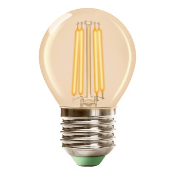 LED крушка CLASSIC AMBER G45 E27/6,5W/230V 2200K - Brilagi