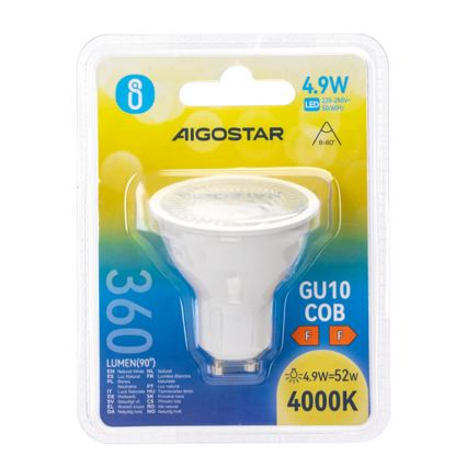 LED крушка COB GU10/4,9W/230V 4000K - Aigostar