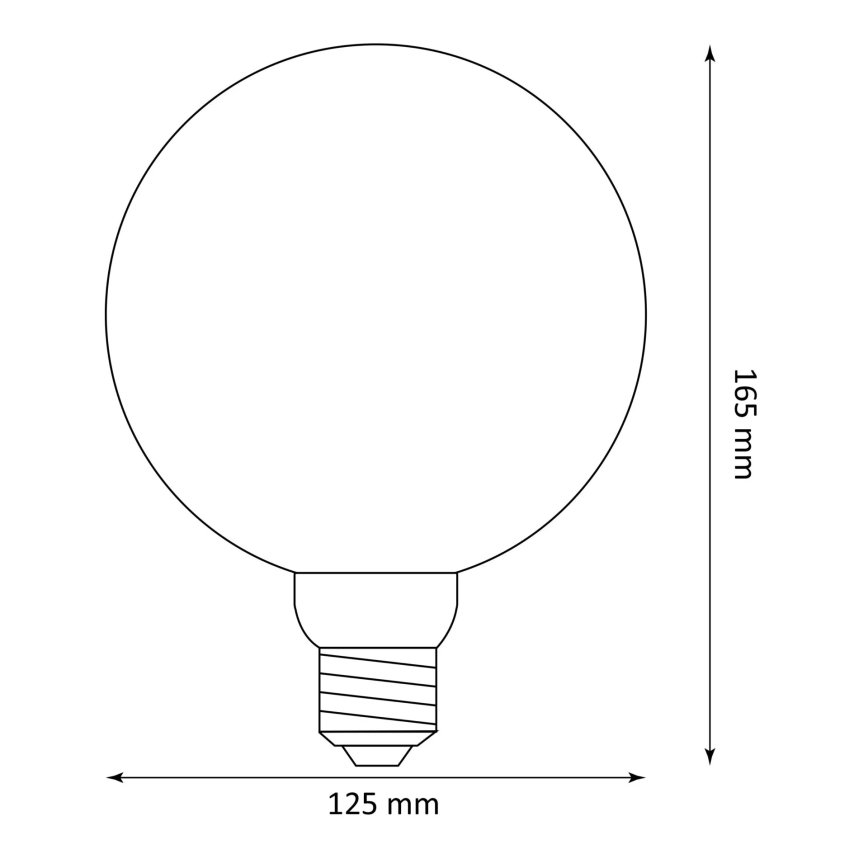 LED Крушка DECO VINTAGE FILAMENT G125 E27/4W/230V 1800K