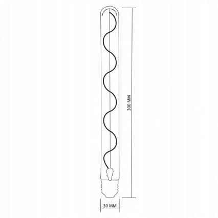 LED Крушка DECO VINTAGE FILAMENT T30 E27/4,5W/230V 2200K