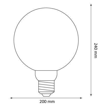 LED Крушка DECO VINTAGE G200 E27/4W/230V 1800K