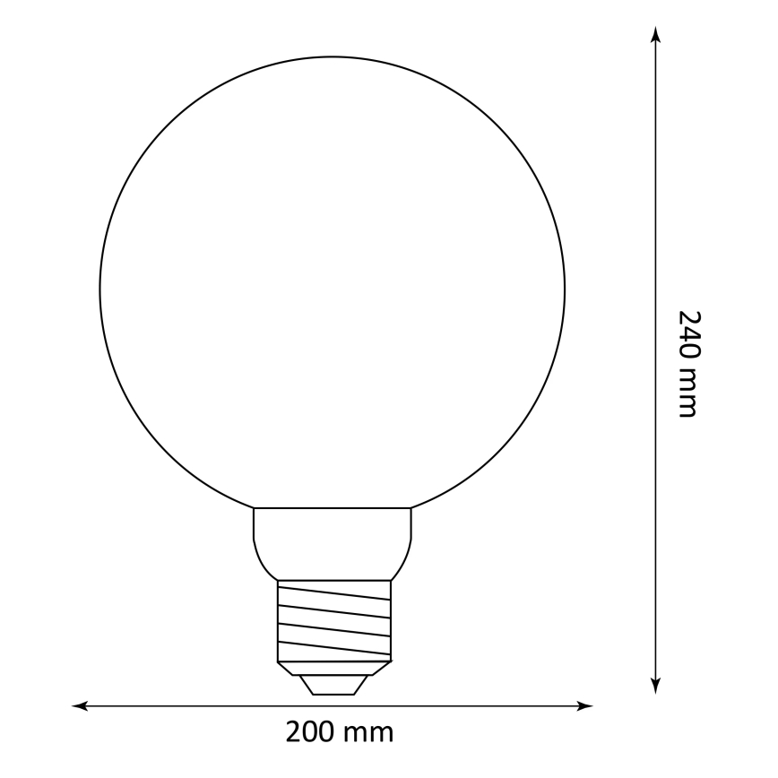 LED Крушка DECO VINTAGE G200 E27/4W/230V 1800K