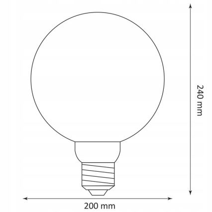 LED Крушка DECO VINTAGE G200 E27/4W/230V 1800K