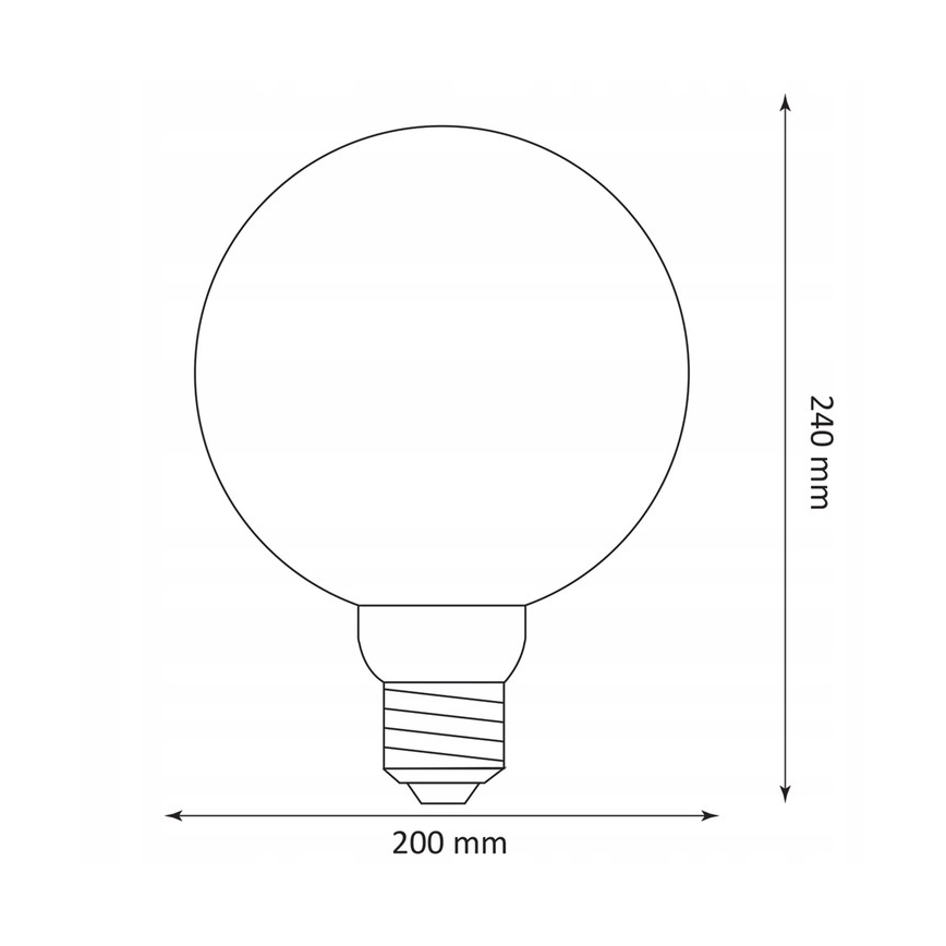 LED Крушка DECO VINTAGE G200 E27/4W/230V 1800K