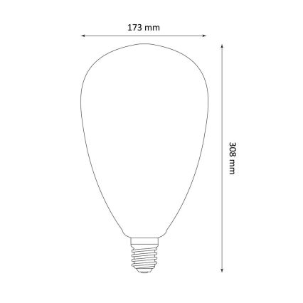 LED Крушка DECO VINTAGE S173 E27/4W/230V 1800K