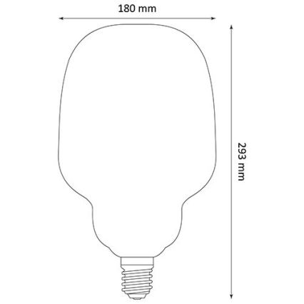 LED Крушка DECO VINTAGE S180 E27/4W/230V 1800K