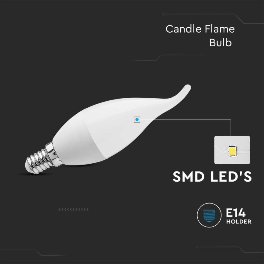 LED Крушка E14/3,7W/230V 3000K