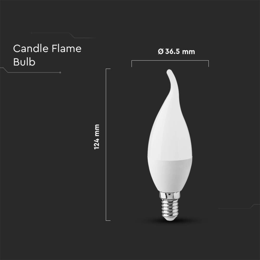 LED Крушка E14/3,7W/230V 3000K