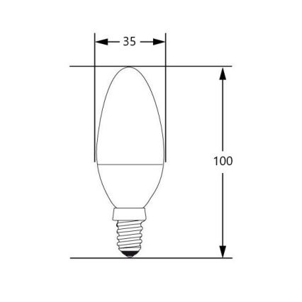 LED Крушка E14/4W/230V 2700-3000K