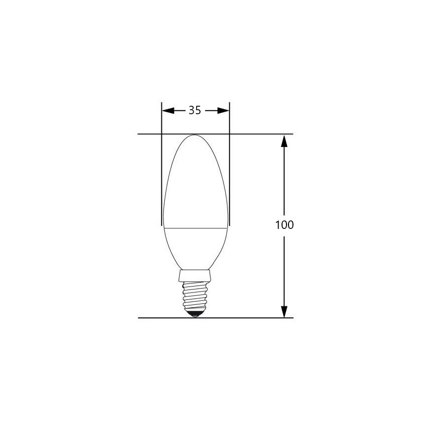 LED Крушка E14/4W/230V 2700-3000K