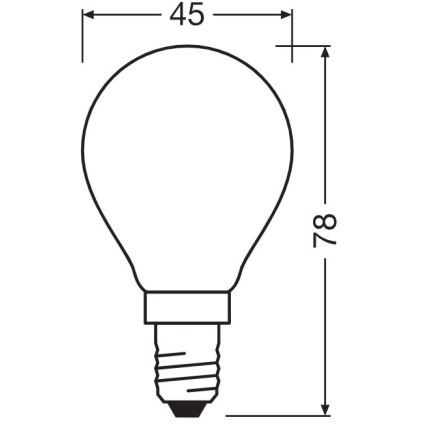LED Крушка E14/5,5W/230V 2700K - Osram