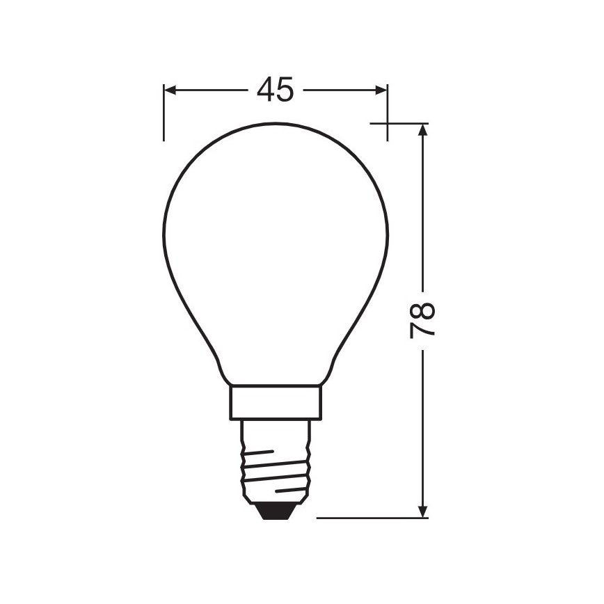 LED Крушка E14/5,5W/230V 2700K - Osram