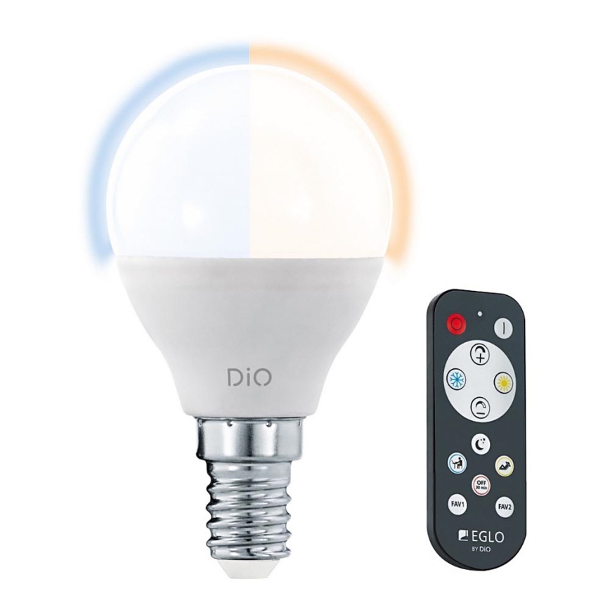 LED крушка E14/5W/230V 2700K-6500K + дистанционно - Eglo