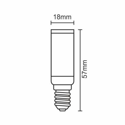 LED Крушка E14/5W/230V 2800K