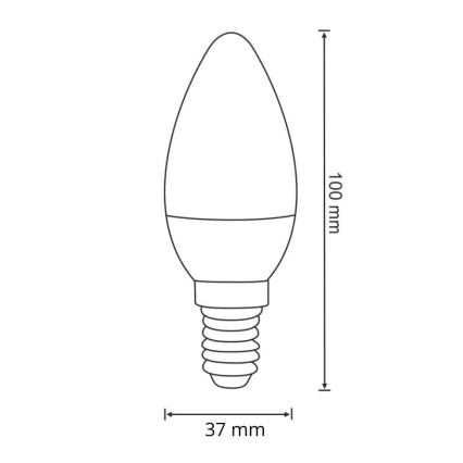 LED Крушка E14/6,3W/230V 3000K