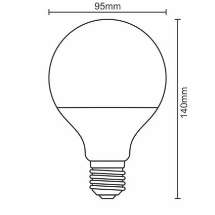 LED Крушка E27/18W/165-265V 3000K