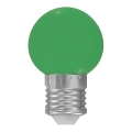 LED крушка E27/1W/230V 5500-6500K зелена