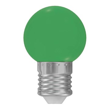 LED крушка E27/1W/230V 5500-6500K зелена