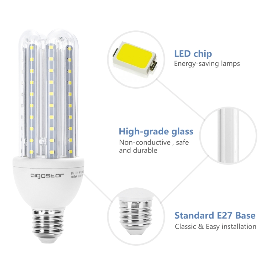 LED Крушка E27/23W/230V 6500K - Aigostar