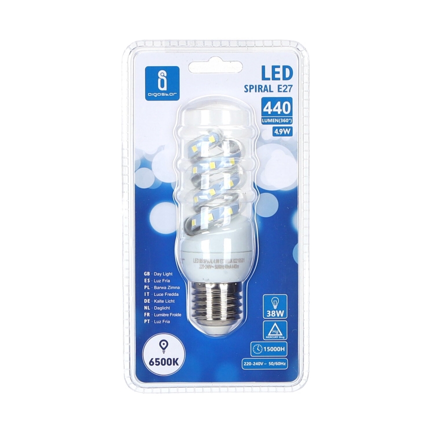 LED Крушка E27/4,9W/230V 6500K - Aigostar