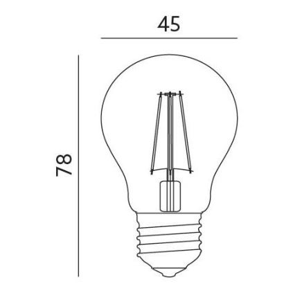 LED Крушка E27/4W/230V 3000K